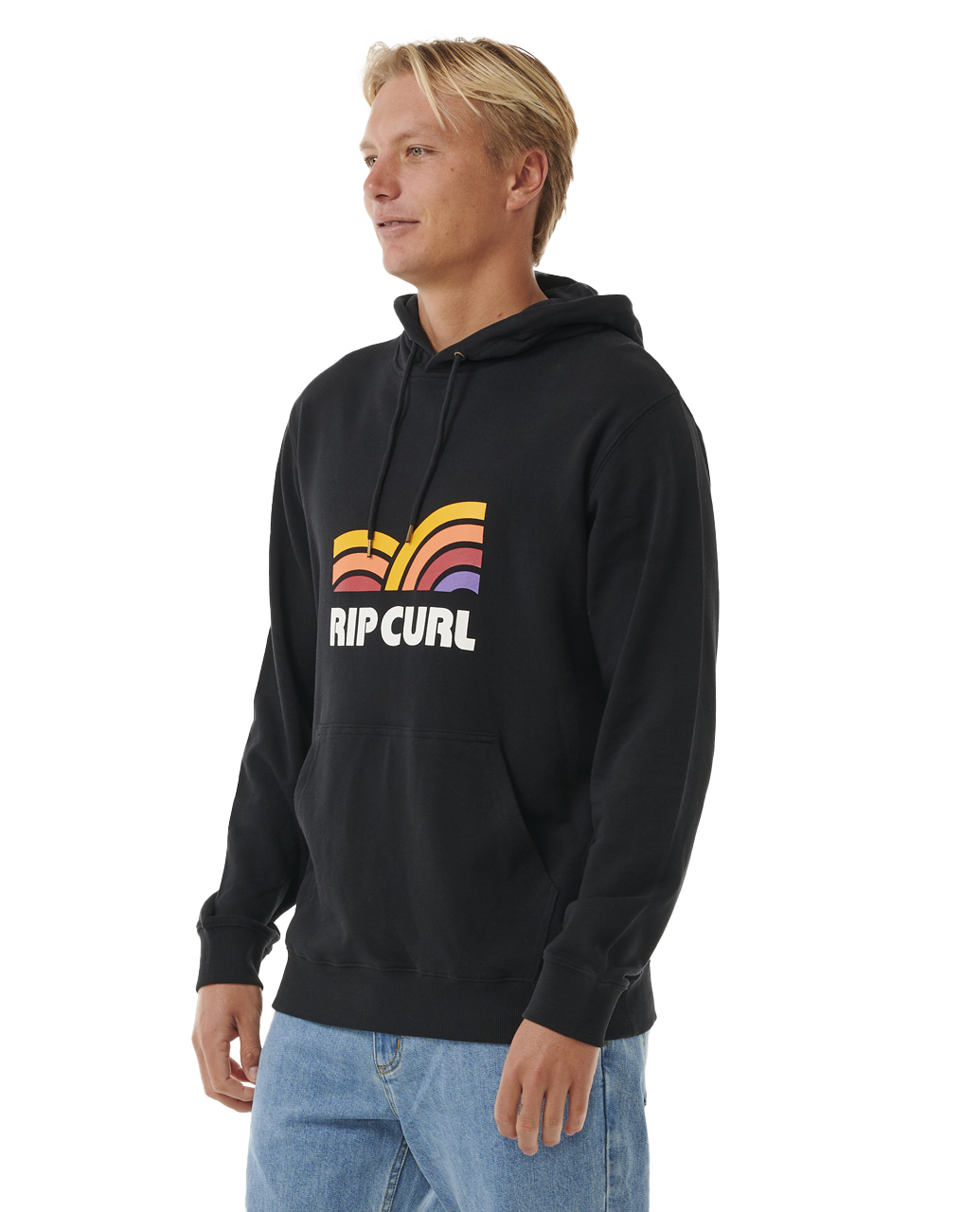 The Rip Curl Mens Surf Revival Capture Hoodie in Black