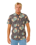 The Rip Curl Mens Sessions Aerotech Shirt in Black