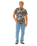The Rip Curl Mens Sessions Aerotech Shirt in Black