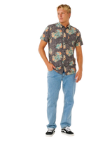 The Rip Curl Mens Sessions Aerotech Shirt in Black