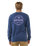 The Rip Curl Mens Stapler Sweatshirt in Washed Navy
