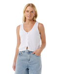 The Rip Curl Womens Premium Surf Top in White
