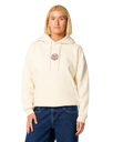 Icons Of Surf Heritage Hoodie in Bone & Dark Plum