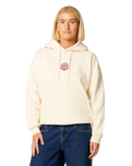 Icons Of Surf Heritage Hoodie in Bone & Dark Plum