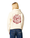 Icons Of Surf Heritage Hoodie in Bone & Dark Plum