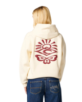Icons Of Surf Heritage Hoodie in Bone & Dark Plum