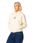 Icons Of Surf Heritage Hoodie in Bone & Dark Plum