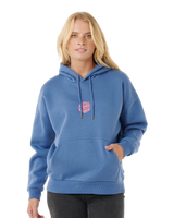 The Rip Curl Womens Icons Of Surf Heritage Hoodie in Moonlight Blue
