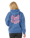 The Rip Curl Womens Icons Of Surf Heritage Hoodie in Moonlight Blue