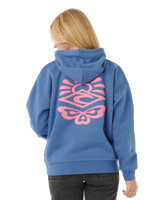 The Rip Curl Womens Icons Of Surf Heritage Hoodie in Moonlight Blue