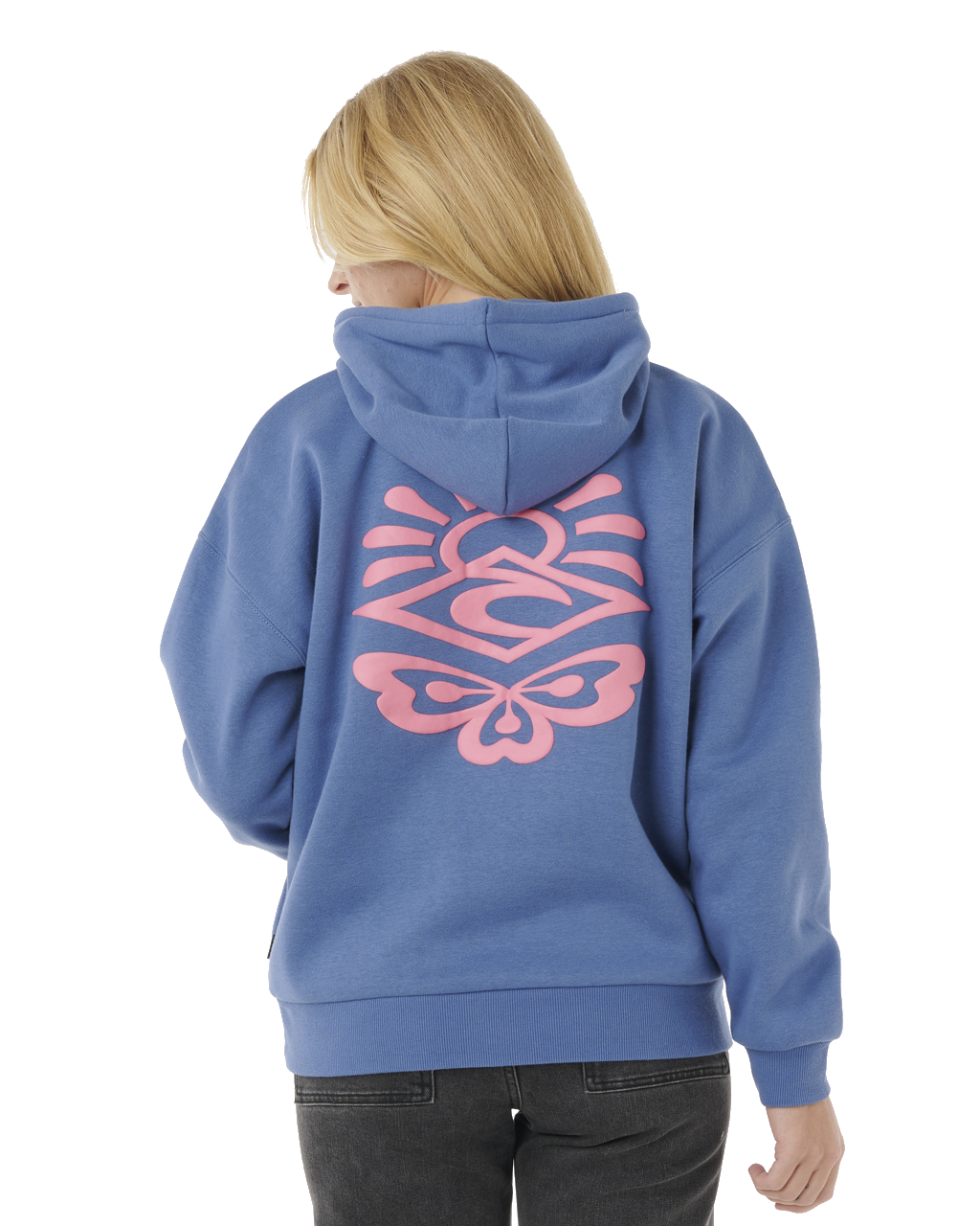 The Rip Curl Womens Icons Of Surf Heritage Hoodie in Moonlight Blue