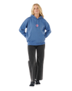 The Rip Curl Womens Icons Of Surf Heritage Hoodie in Moonlight Blue