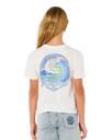 The Rip Curl Girls Girls Layday Crop T-Shirt in Bone
