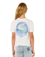 The Rip Curl Girls Girls Layday Crop T-Shirt in Bone