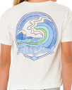 The Rip Curl Girls Girls Layday Crop T-Shirt in Bone