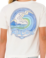 The Rip Curl Girls Girls Layday Crop T-Shirt in Bone