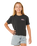 The Rip Curl Girls Girls Layday Crop T-Shirt in Washed Black