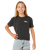 The Rip Curl Girls Girls Layday Crop T-Shirt in Washed Black