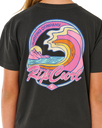 The Rip Curl Girls Girls Layday Crop T-Shirt in Washed Black