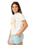 Girls Half Moon Bay Relaxed T-Shirt in Bone