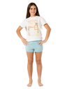 Girls Half Moon Bay Relaxed T-Shirt in Bone