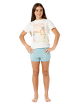 Girls Half Moon Bay Relaxed T-Shirt in Bone