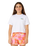 Girls Catalina Island Crop T-Shirt in White