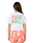 Girls Catalina Island Crop T-Shirt in White