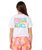 Girls Catalina Island Crop T-Shirt in White