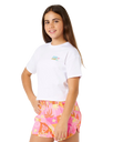 Girls Catalina Island Crop T-Shirt in White