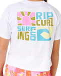Girls Catalina Island Crop T-Shirt in White
