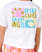 Girls Catalina Island Crop T-Shirt in White