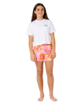 Girls Catalina Island Crop T-Shirt in White