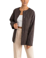 Escapade Quilted Jacket in Dark Oak