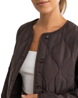 Escapade Quilted Jacket in Dark Oak