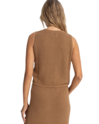 Jossie Knit Vest in Chocolate