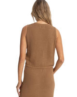 Jossie Knit Vest in Chocolate