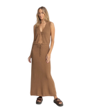 Jossie Knit Vest in Chocolate