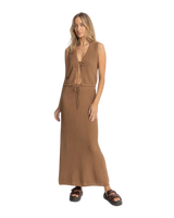 Jossie Knit Vest in Chocolate