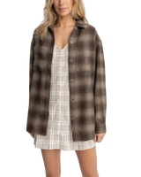 Mazzy Shacket in Cedar