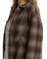 Mazzy Shacket in Cedar