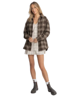 Mazzy Shacket in Cedar