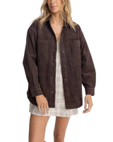 Mono Lake Shacket in Chocolate