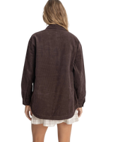 Mono Lake Shacket in Chocolate