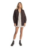 Mono Lake Shacket in Chocolate