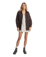 Mono Lake Shacket in Chocolate