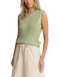 Shell Beach Vest in Sage