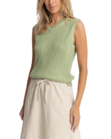 Shell Beach Vest in Sage