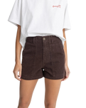 Fatigue Corduroy Shorts in Chocolate