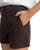 Fatigue Corduroy Shorts in Chocolate